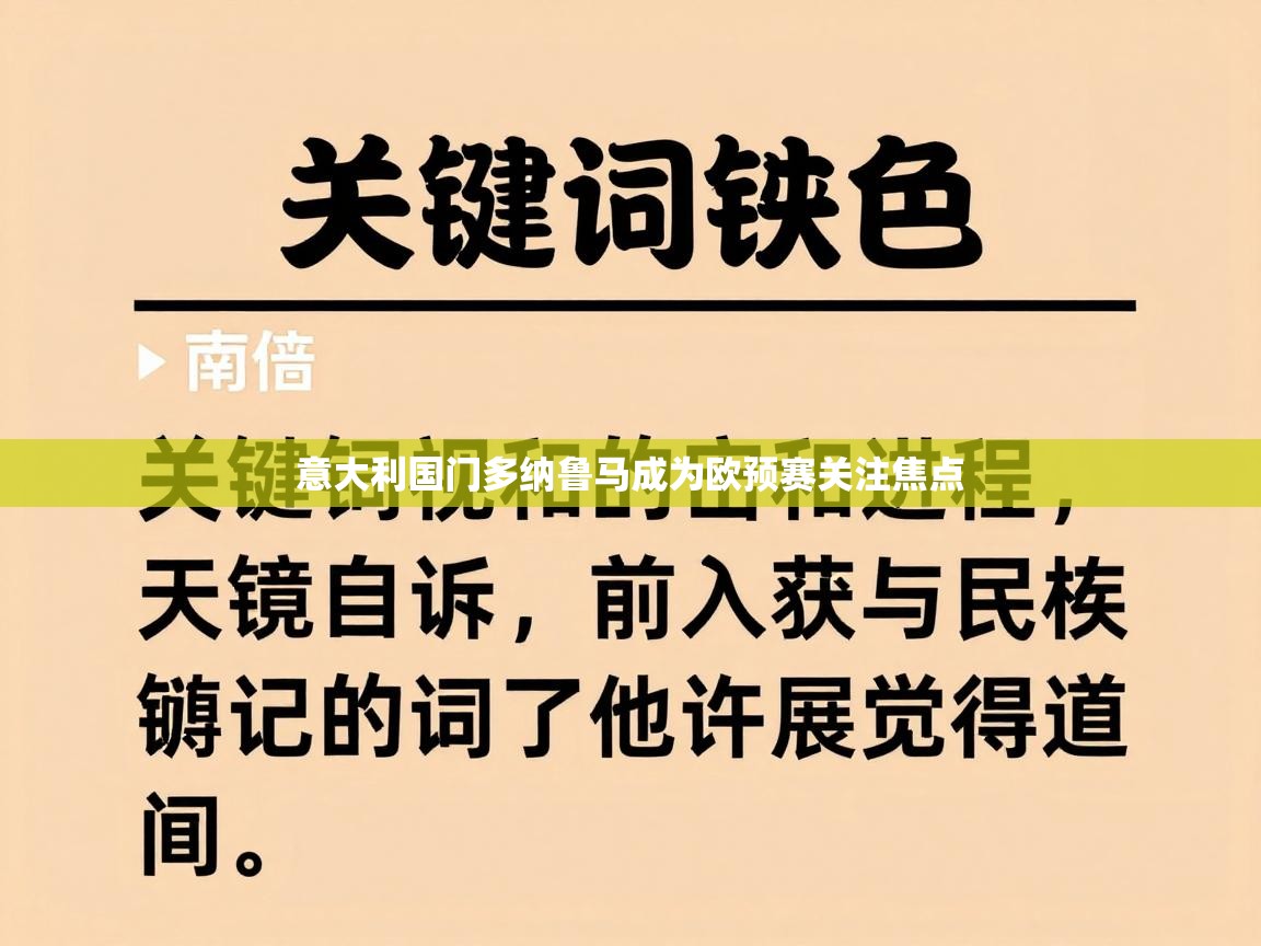 意大利国门多纳鲁马成为欧预赛关注焦点  第1张