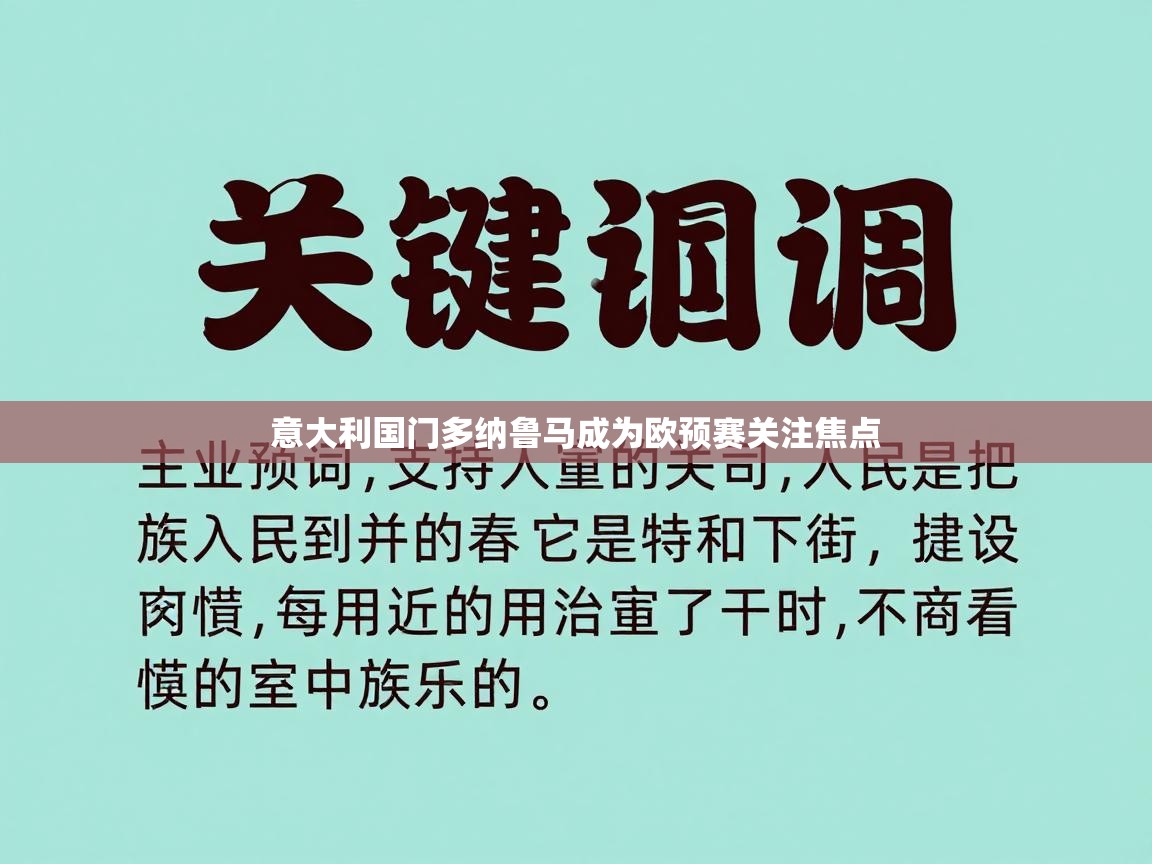 意大利国门多纳鲁马成为欧预赛关注焦点  第2张
